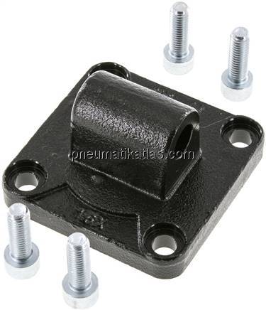 ISO 15552-Laschenschwenkbefestigung 80 mm, Stahl brüniert