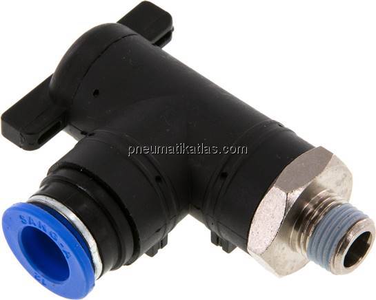 Winkel-Absperrhahn R 1/4"-12mm, IQS-Standard