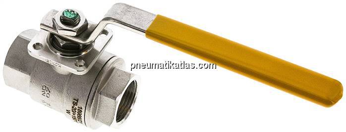 Edelstahl-Kugelhahn, Rp 3/4", -0,9 bis 20bar, für Sauerstoff (Industrie)