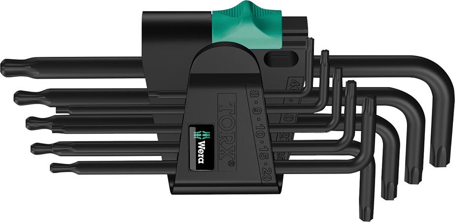 Winkelschraubendreher- Satz 9-teilig T8-T40 Kugelkopf Wera