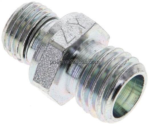 Gerade Schneidringverschr. M 10x1-6 L (M12x1,5), ohne Mutter & Schneidring, Stah