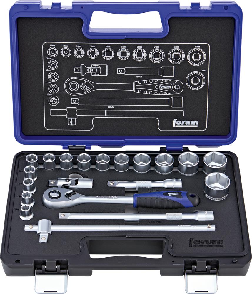 Steckschl.-Grt. 1/2" 20tlg. FORUM