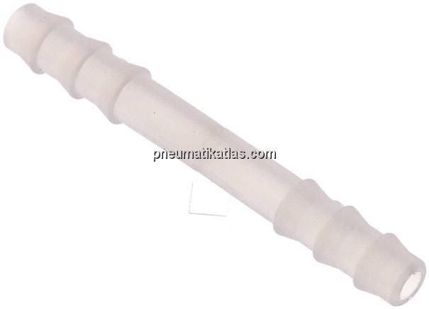 Schlauchverbindungsrohr 4mm-4mm, PVDF