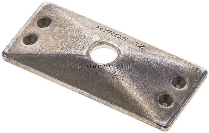 Deckplatte, Stahl verzinkt, Baugröße 3, doppelt