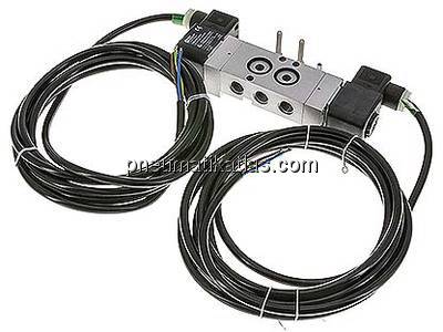 NAMUR-Magnetventil, 5/2-Wege Impulsventil (bistabil), G 1/4", 230 V AC