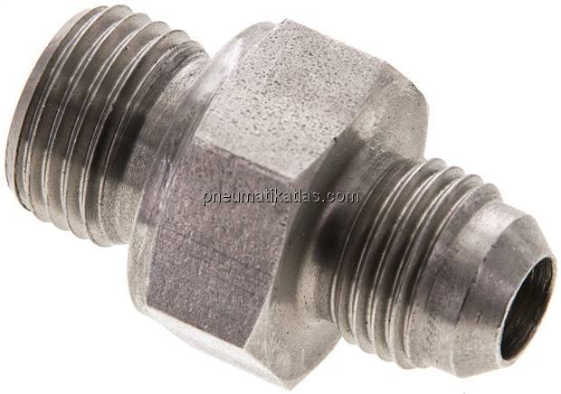 Doppelnippel M 16x1,5-UNF 9/16"-18(JIC), V4A