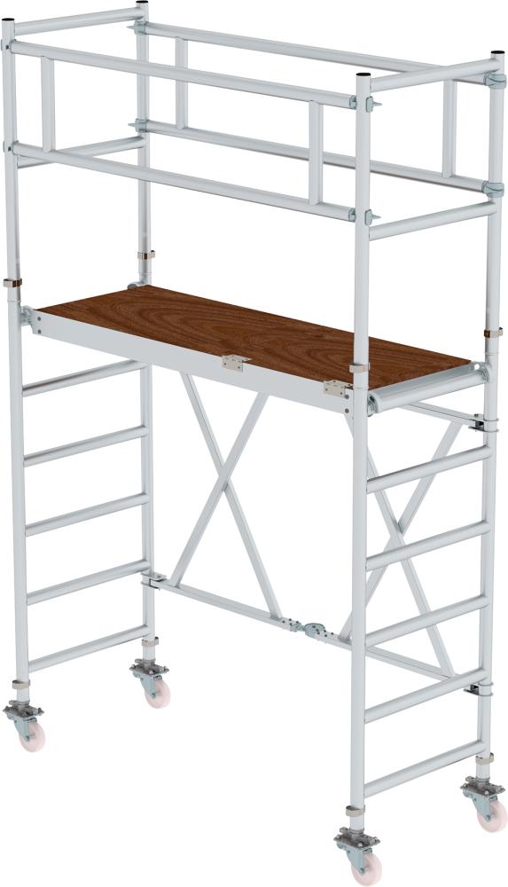 Alu-Klappgerüst Plattform B1800xT750 mm Plattformhöhe 1,80 m Arbeitshöhe bis 3,80 m