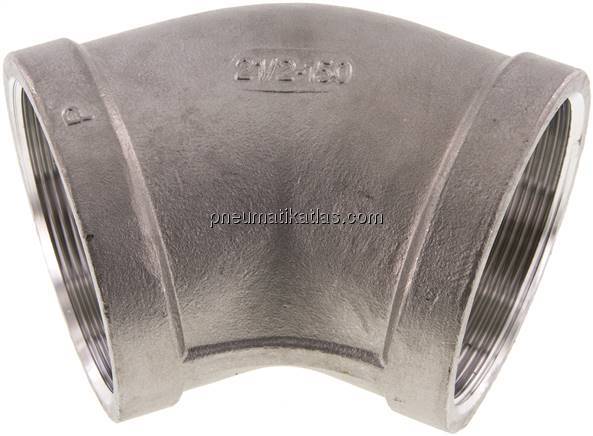 45°-Winkel Rp 2-1/2" (IG), 1.4408