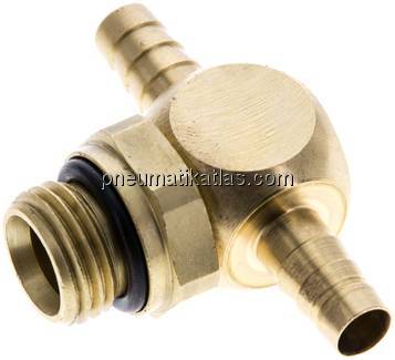 T-Steckanschluss, G 1/4"-6mm innen, Messing