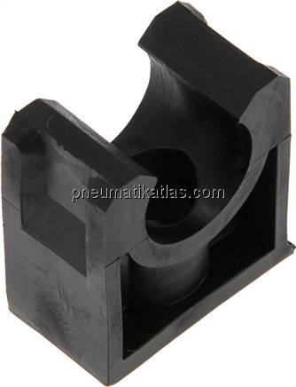 Rohrklemme 16mm, Polyethylen (schwarz)