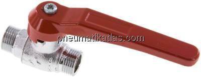 Messing-Kugelhahn, G 3/8" (Außengewinde), -0,9 bis 20bar