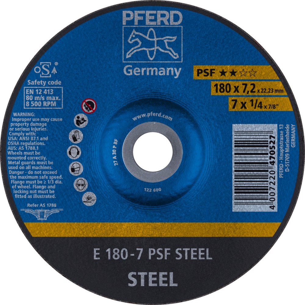 Schruppscheiben E 180-7 PSF STEEL