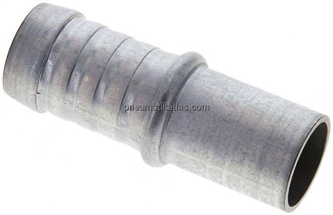 Schlauchnippel Rohr 22, Schl. 21 - 22mm, Stahl verzinkt