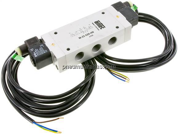 5/2-Wege Magnetimpulsventil, G 1/2", 24 V DC, ATEX-Zulassung