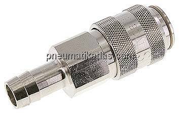 Kupplungsdose (NW15) 19 (3/4")mm Schlauch, Messing vernickelt