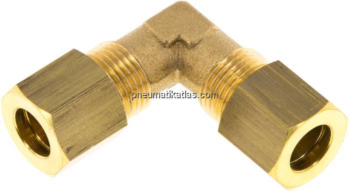 Winkel-Klemmringverschraubung 8 (M12x1)mm, Messing