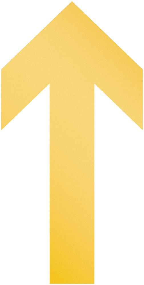 Bodenmarkierung "Pfeil" ablösbar, 10 Stück 100x0,7x200 mm