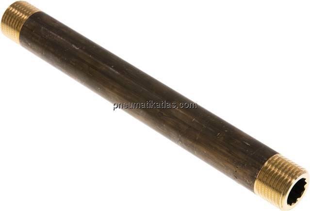 Rohrdoppelnippel G 1/2"-180mm, Messing