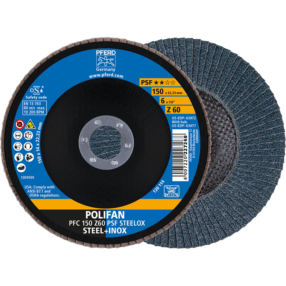 POLIFAN-Fächerscheiben PFC 150 Z 60 PSF STEELOX