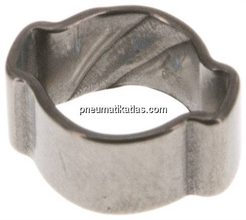 2-Ohr-Schlauchschelle 7 - 9mm, 1.4307 (W4)