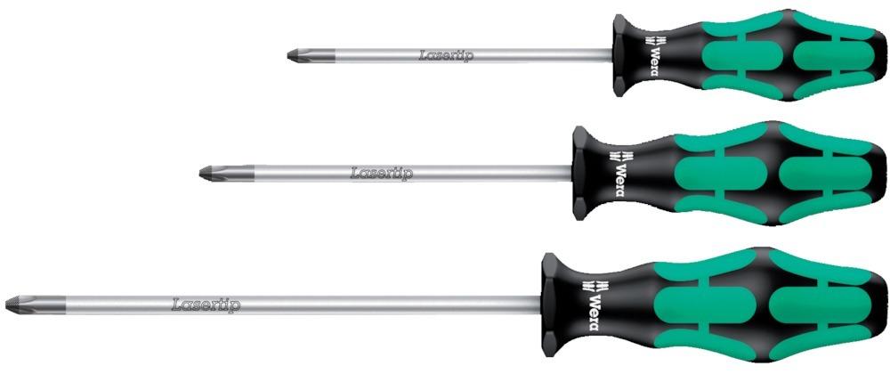 Schraubendreher-Satz rund PZ 3-teilig Wera