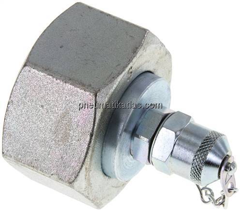 Messanschluss M16x2, 38 S-Dichtkegel, Stahl verzinkt