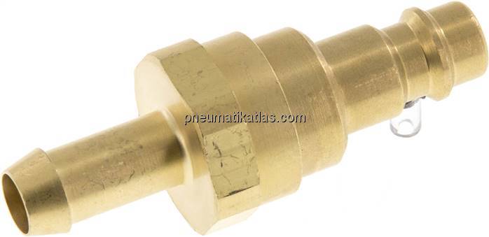 Kupplungsstecker (NW7,2) 9 (3/8")mm Schlauch mit Rückschlagventil