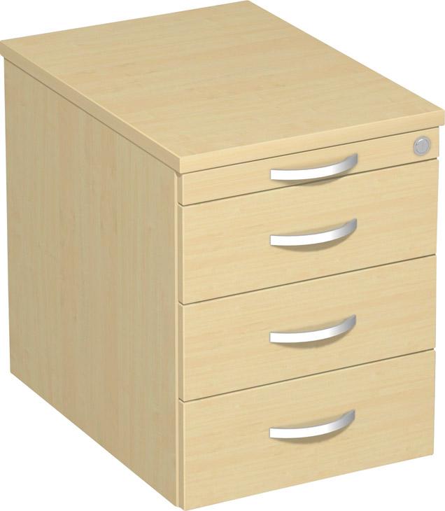 Rollcont. 3 Kunststoff-SF430x600x566mm Ahorn/Ahorngeramöbel