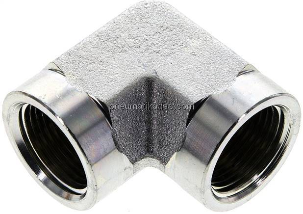 Hochdruck-90°-Winkel NPT 3/4" (IG), Stahl verzinkt