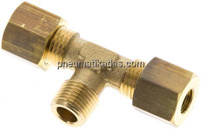 T-Klemmringverschraubung R 1/8"-6 (M10x1)mm, Messing