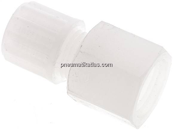 Aufschraub-Verschraubung G 3/8"-8x6mm, PVDF