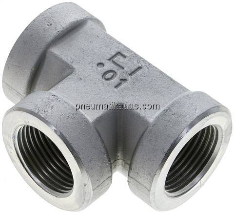 Hochdruck T-Stück G 1" (IG), Stahl verzinkt