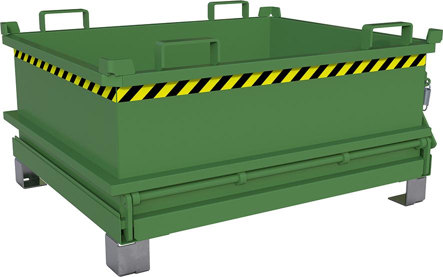 Mini-Klappbodenbehälter MSB 400, lackiert, Resedagrün