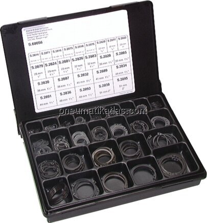 Exemplarische Darstellung: Sicherungsringsortiment