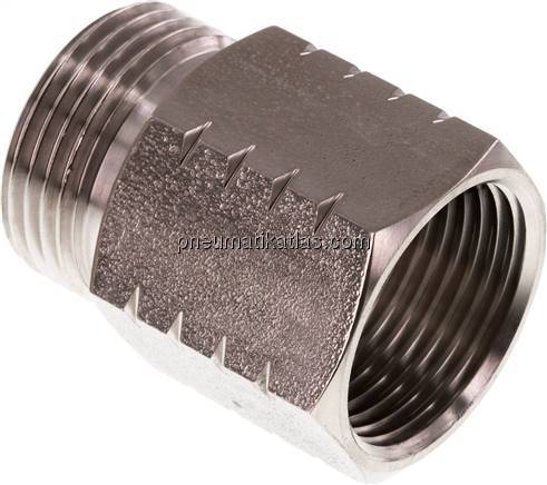 Reduziernippel G 1"(AG)-NPT 1"(IG), 1.4571