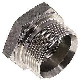 Verschlussverschraubung, 60° Kegel G 1-1/2", V4A