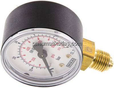 Manometer senkrecht (KU/Ms), 50mm, 0 - 60 bar, G 1/4"