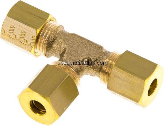 T-Klemmringverschraubung 5 (M10x1)mm, Messing