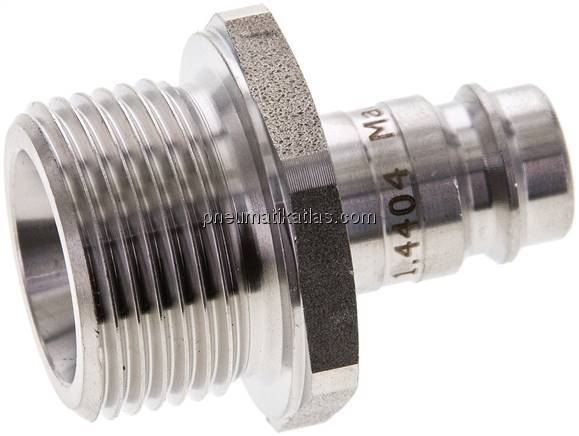 Kupplungsstecker (NW10) G 3/4"(AG), 1.4404