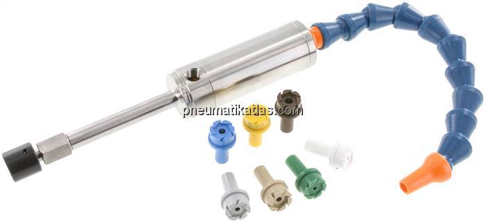 VORTEX-Rohr mit Schalldämpfer (für Kaltluftseite), 8 Stk. VORTEX-Generatoren (ge