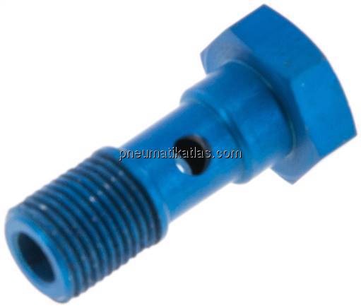 Hohlschraube, 1-fach G 1/8"-25mm, Aluminium