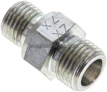 Gerade Schneidringverschr. M 14x1,5-8 S (M16x1,5), ohne Mutter & Schneidring, St