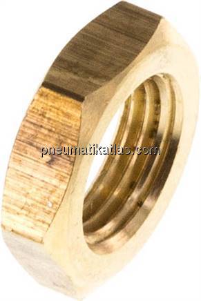 Gegenmutter G 1/8", Messing