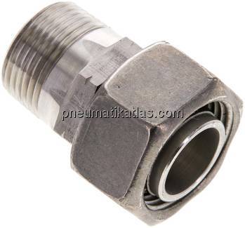 Einstellb. Schneidringverschr. 22 L-NPT 3/4", 1.4571