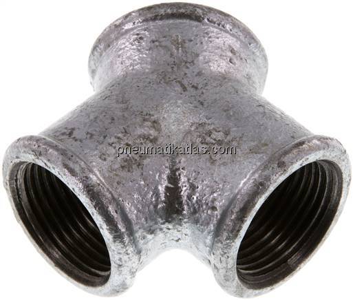 Y-Stück Rp 1" (IG), Temperguss verzinkt