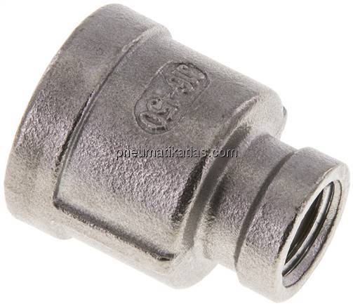 Rundmuffe NPT 1/2"-NPT 1/4", 1.4408