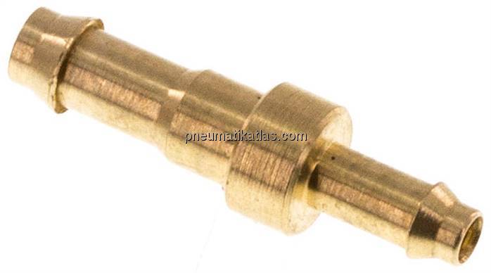 Gerader Steckanschluss 3mm-2mm innen, Messing