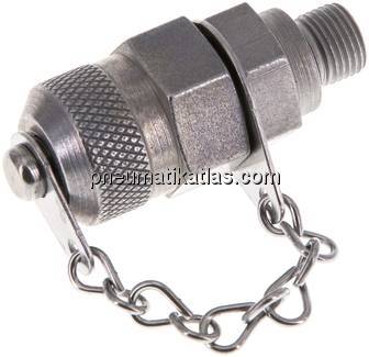 Messanschluss M16x2 - G 1/8" (AG), Stahl verzinkt