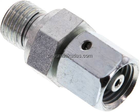 Einstellb. Schneidringverschr. G 1/4"-6 S, Stahl verzinkt