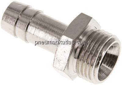 Gewindetülle G 3/8"-10mm, Messing vernickelt